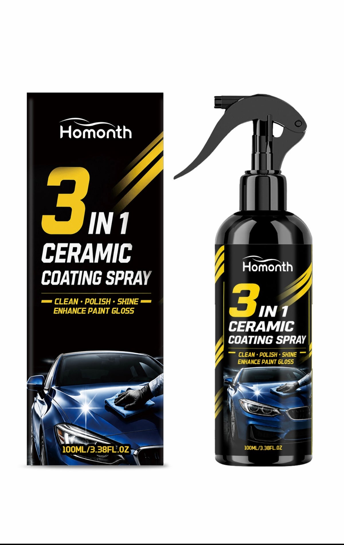 Homonth 3-in-1 Ceramic Coating Spray – 100ml